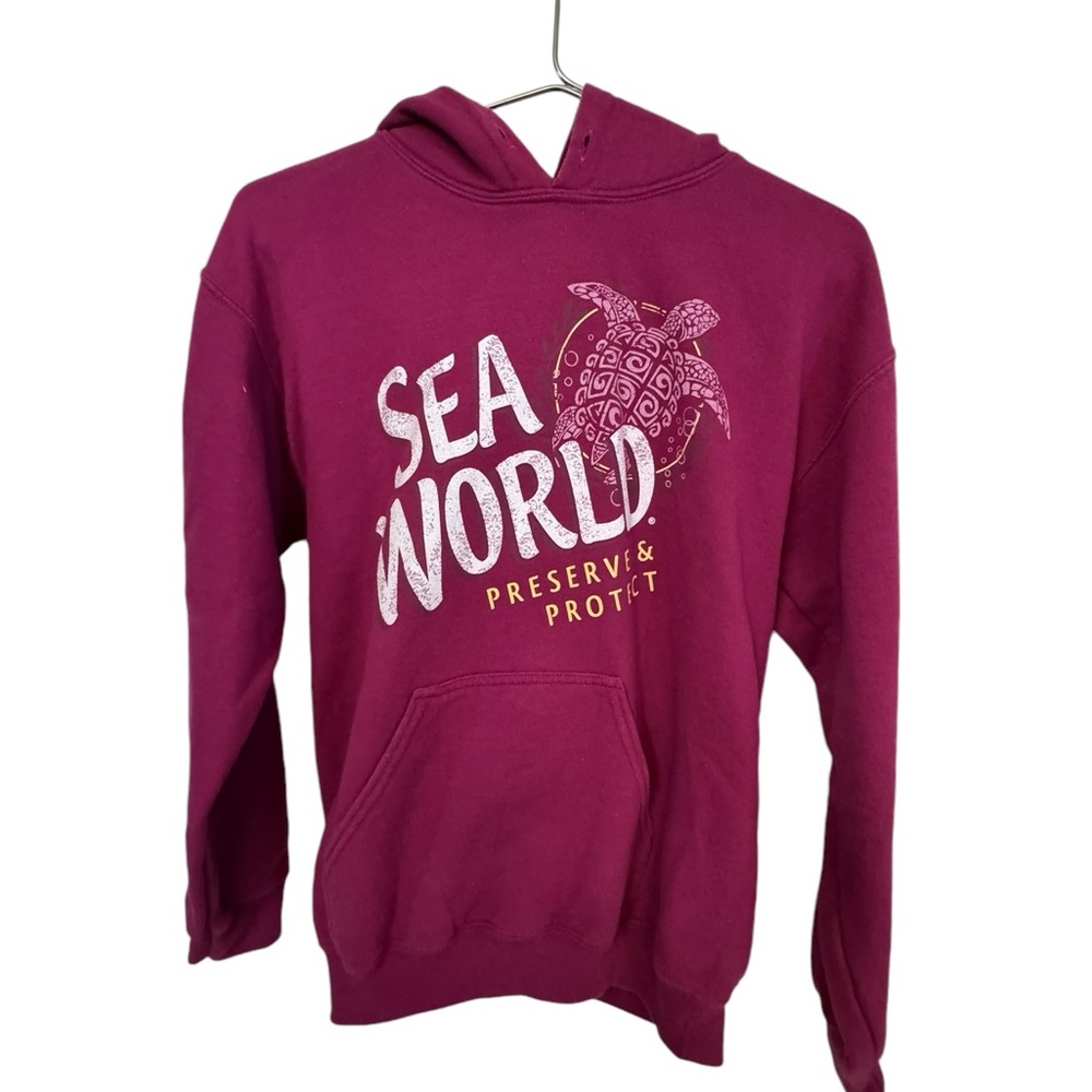 Retro Sea World Amusement Park Pink Women’s S Hoodie